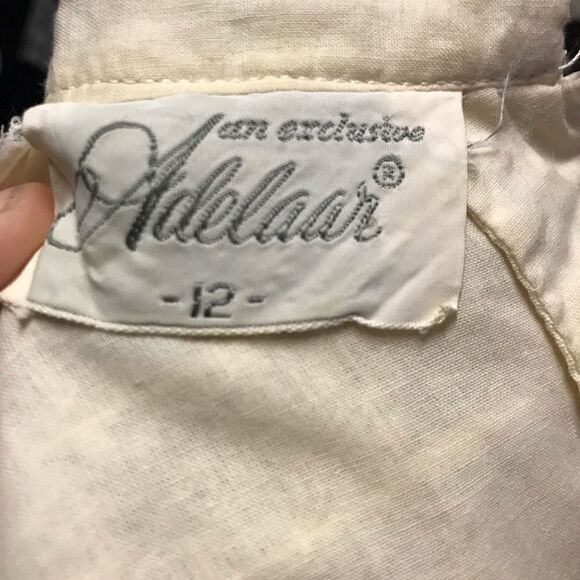 Vintage 1950s Lace Exaggerated Ruffle Tulle Blouse White Adelaar - Picture 11 of 16